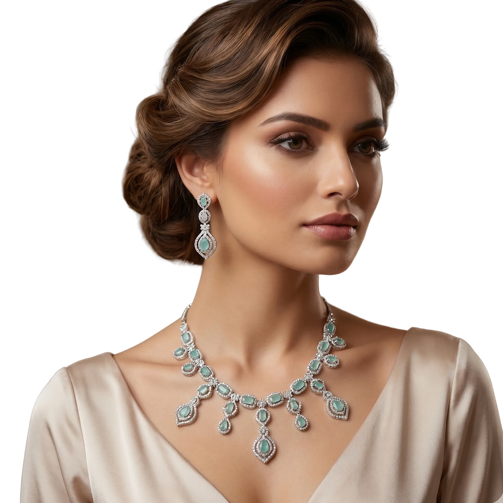 Aquamarine Dream Necklace Set