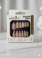 Blue Bling Press-On Nails