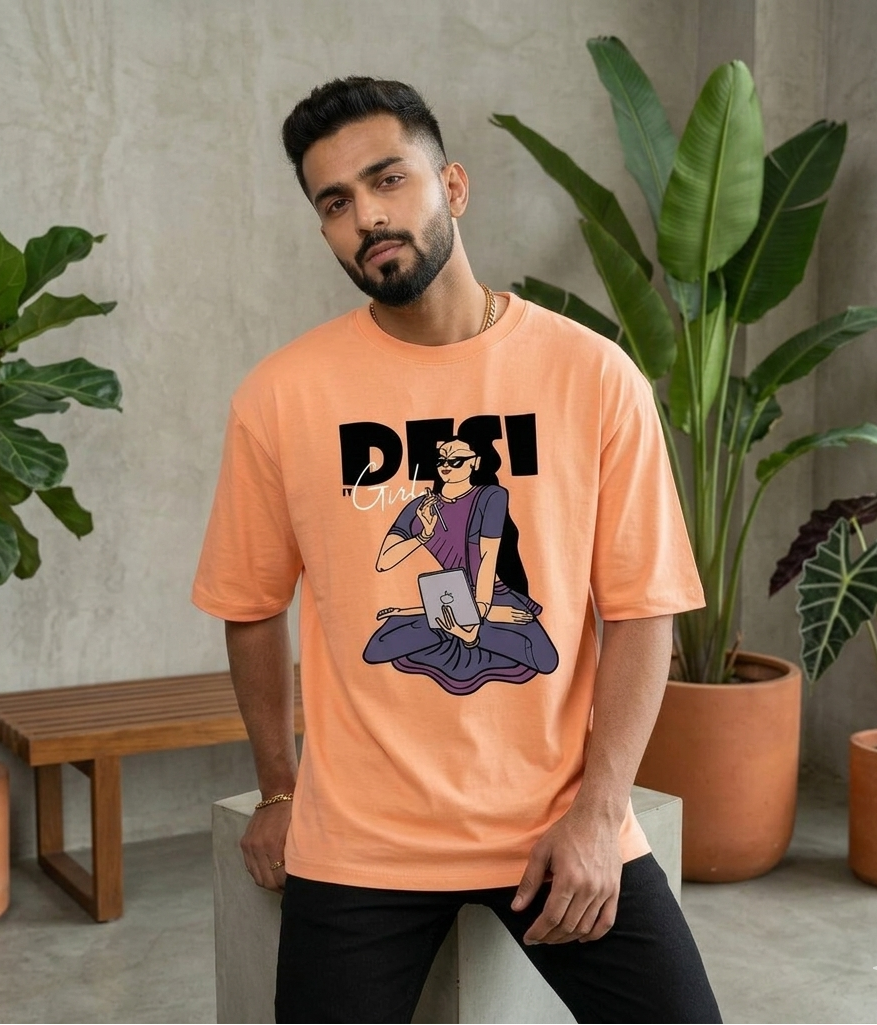 Desi It Girl Orange T-Shirt