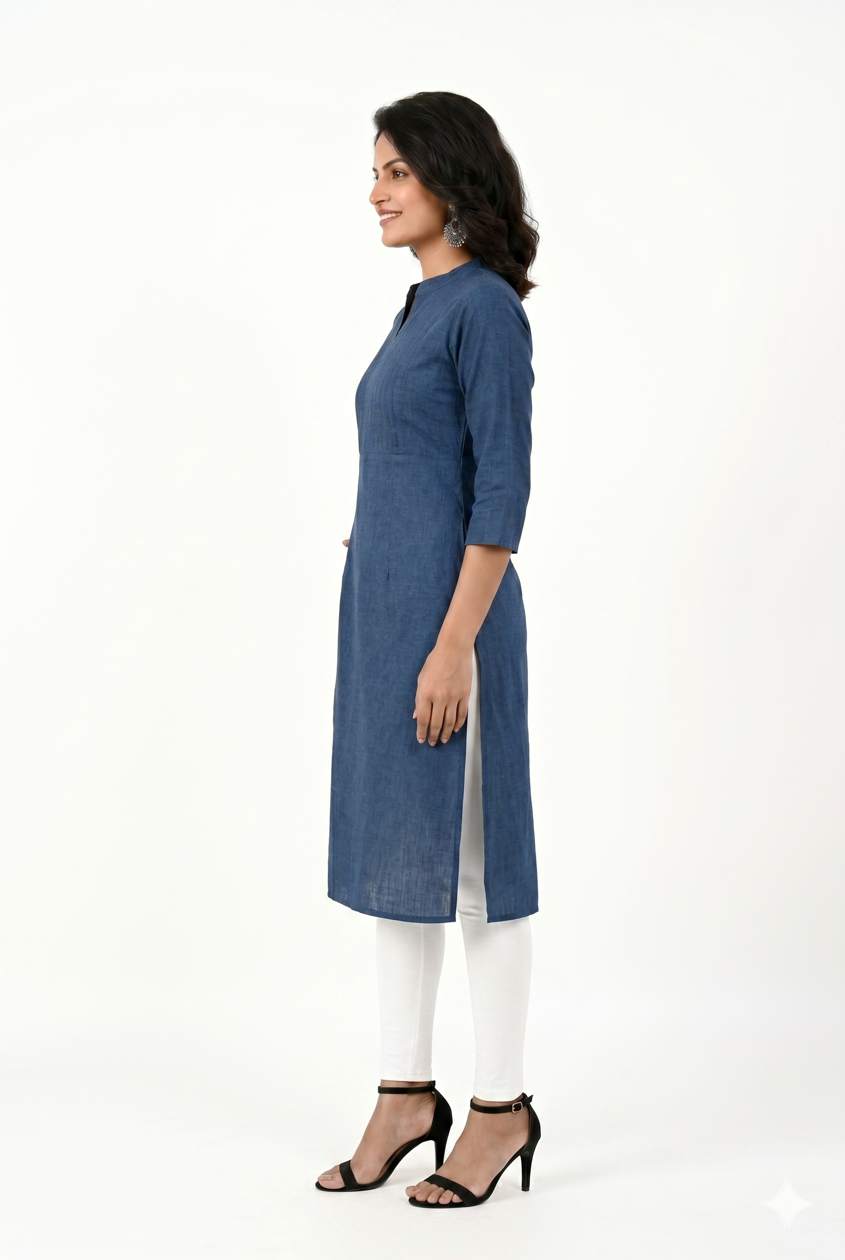 Blue Straight Kurta