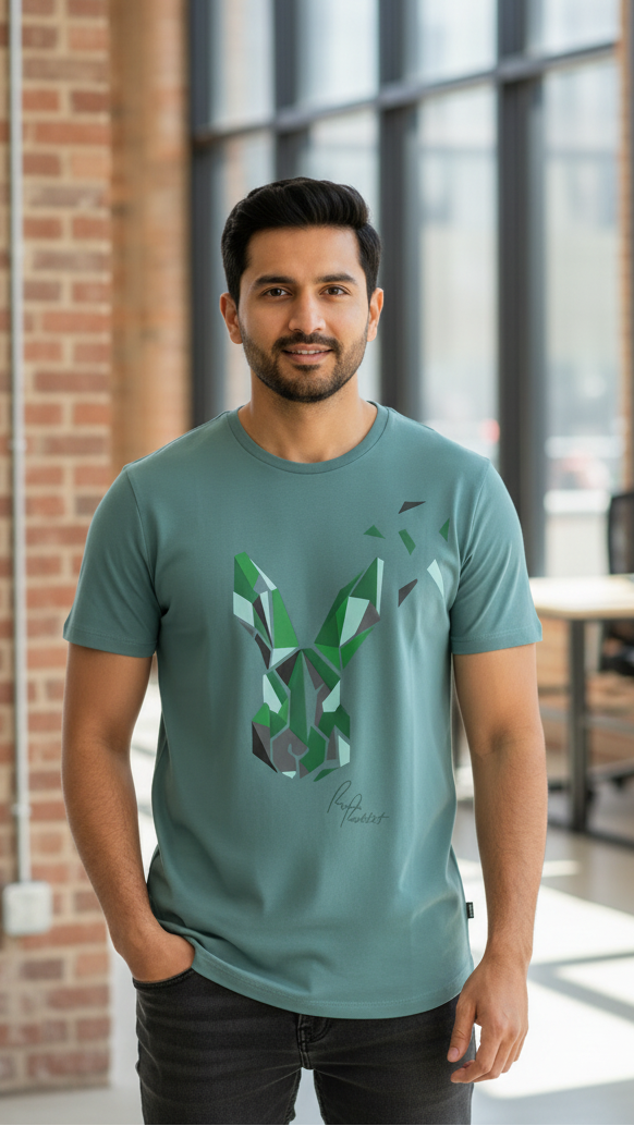 Modern Low-Poly Graphic Shirt