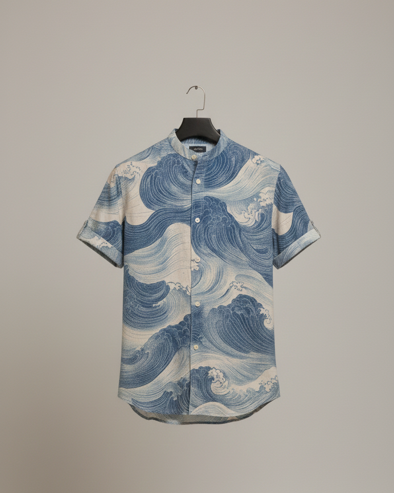Gradient Vintage Casual Shirt