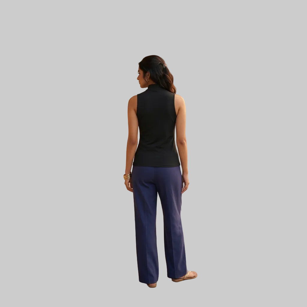 Black Halter-Neck Top