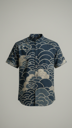 Cloud layer Vintage Print Shirt