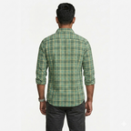 Men’s Teal & Yellow Plaid Shirt