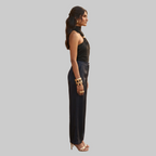 Black Halter-Neck Top