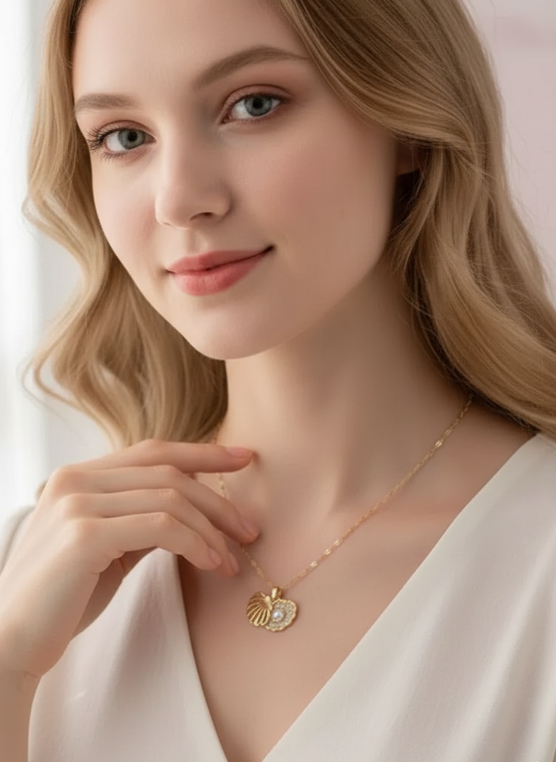 Golden Seashell Chain