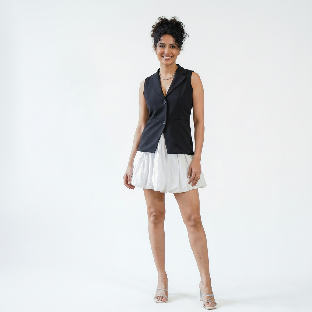 Monochrome Mini Dress