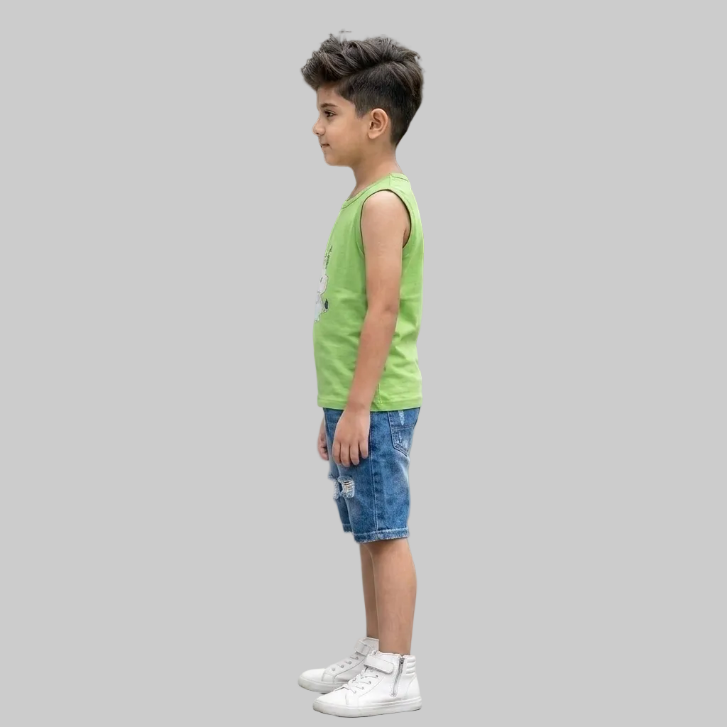 Green Elephant Sleeveless Tee