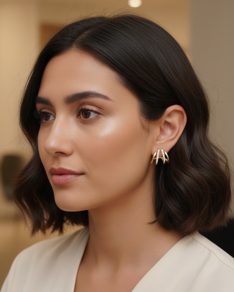 Triple Band Earrings