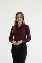 Pussy bow shirt