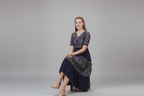 Metallic Midi Dress