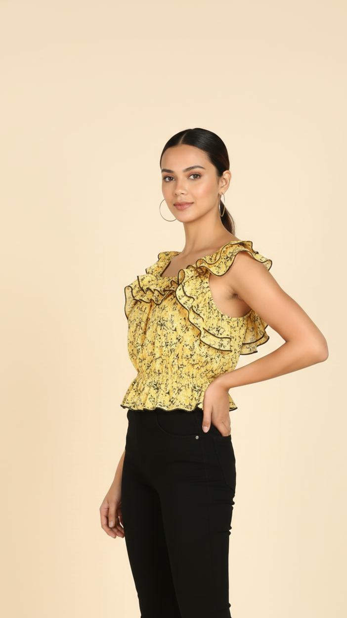The Amalfi Ruffle Top