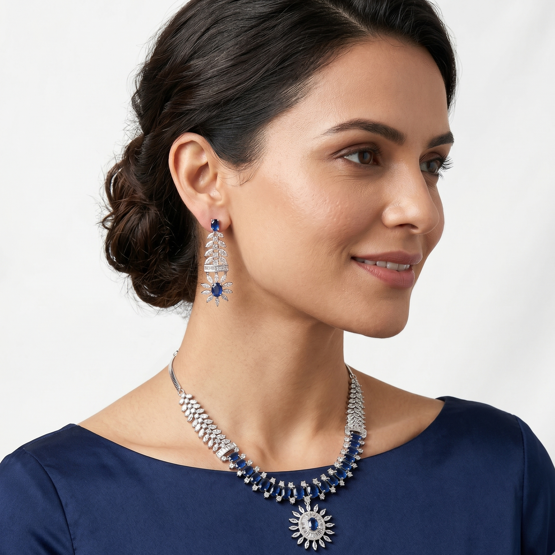 Azure Drop Necklace Set