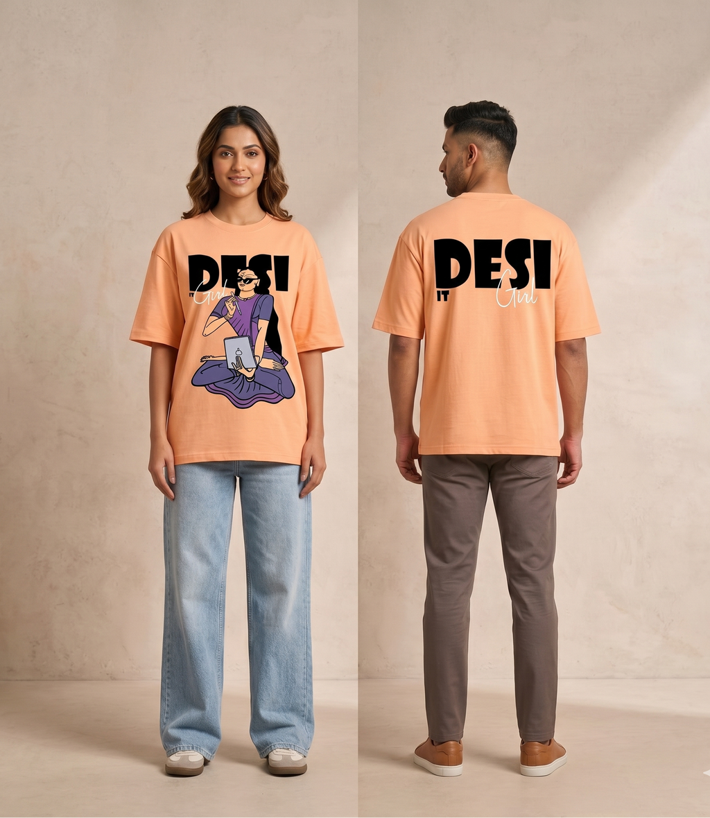 Desi It Girl Orange T-Shirt
