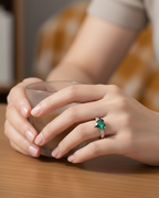 Emerald Heart Ring