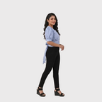 Blue Puff Sleeve Top