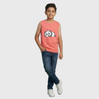 Coral Panda Sleeveless Tee