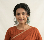 Teal Chandbali Earrings