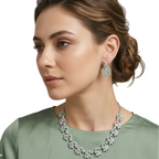 Mint Mist Blossom Necklace Set