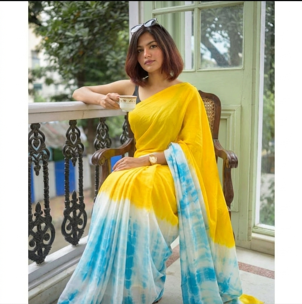 Dual Tone Saree