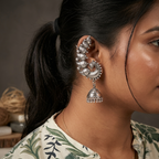 Elegant Peacock Jhumka Earrings