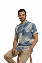 Gradient Vintage Casual Shirt