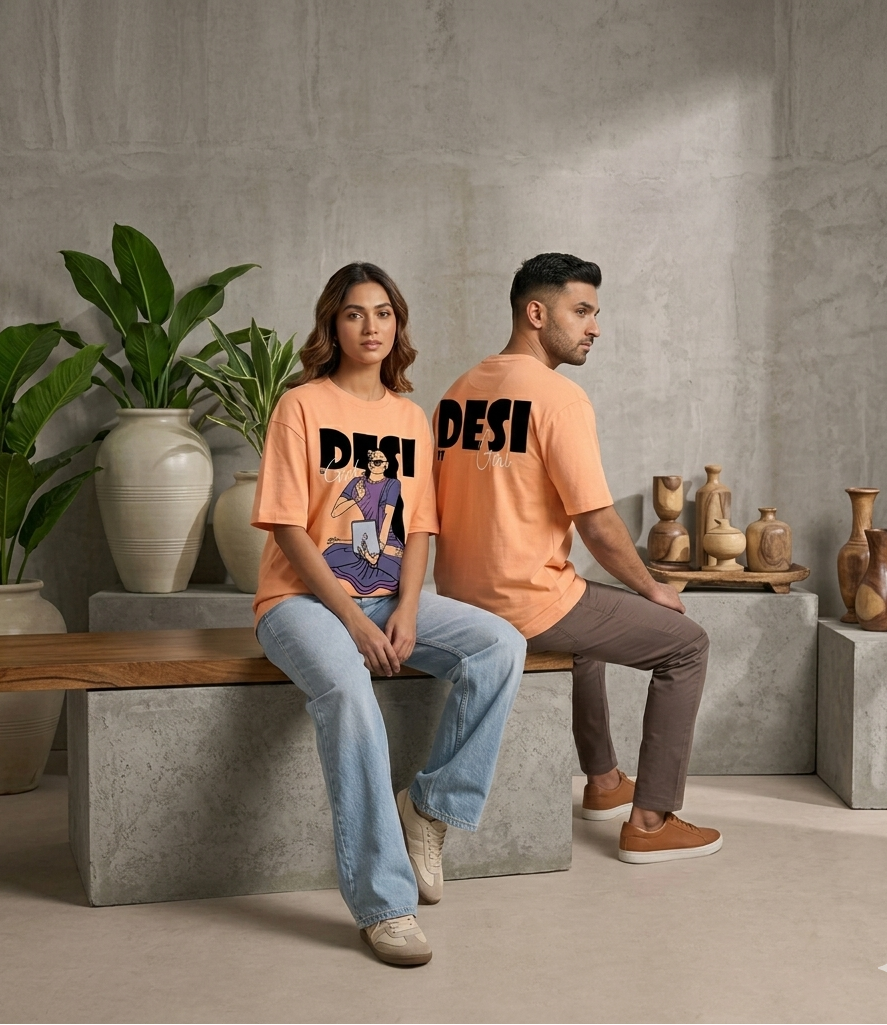 Desi It Girl Orange T-Shirt