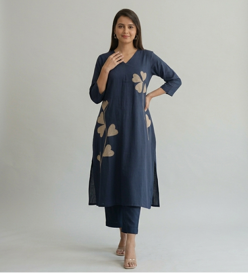Navy Clover Bloom Co-Ord