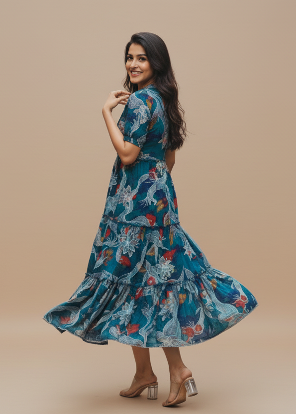 Mandarin Collar Dress