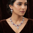 Crimson Vine Necklace Set
