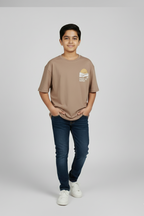 Oversize Fit Brown T-Shirt