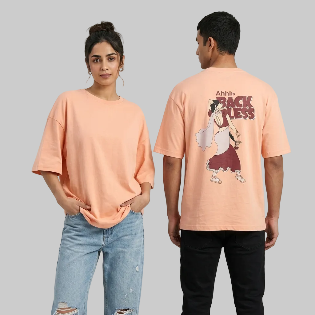 Backless Orange T-Shirt
