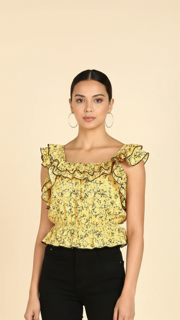 The Amalfi Ruffle Top