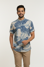 Gradient Vintage Casual Shirt