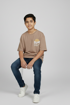 Oversize Fit Brown T-Shirt