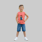 Coral Mario Sleeveless T- shirt