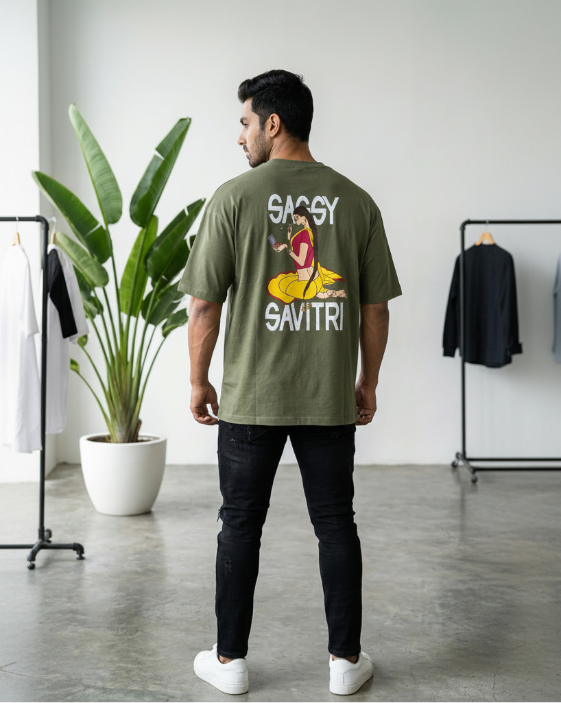 Sassy Savitri Green T-Shirt