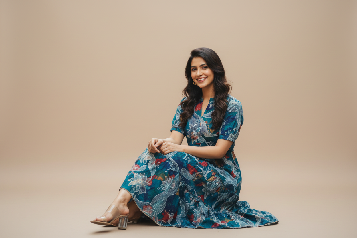 Mandarin Collar Dress