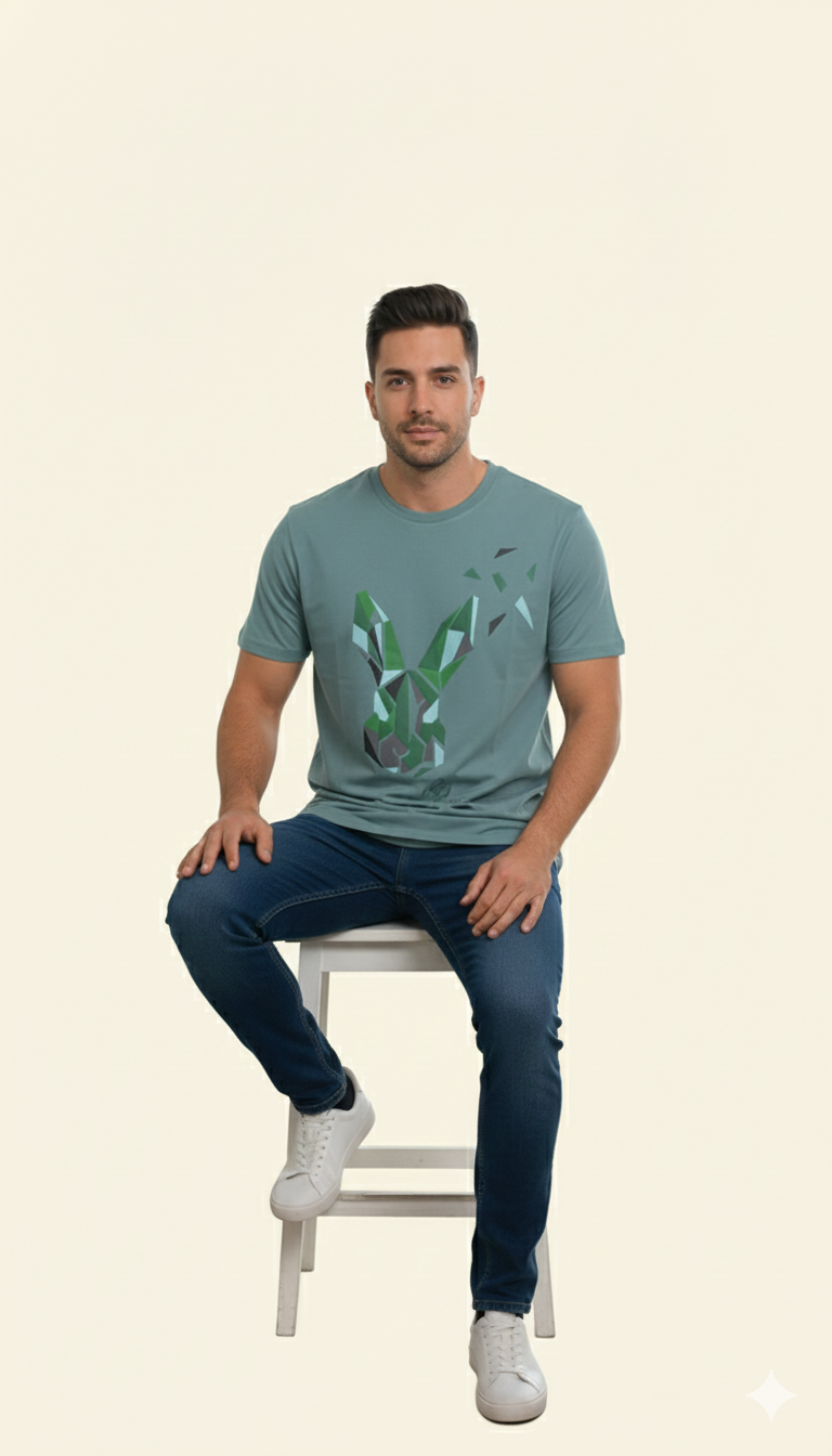 Modern Low-Poly Graphic Shirt