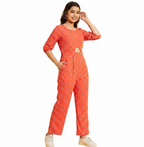 Coral Floral Jumpsuit
