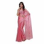 Pink Embellished Saree