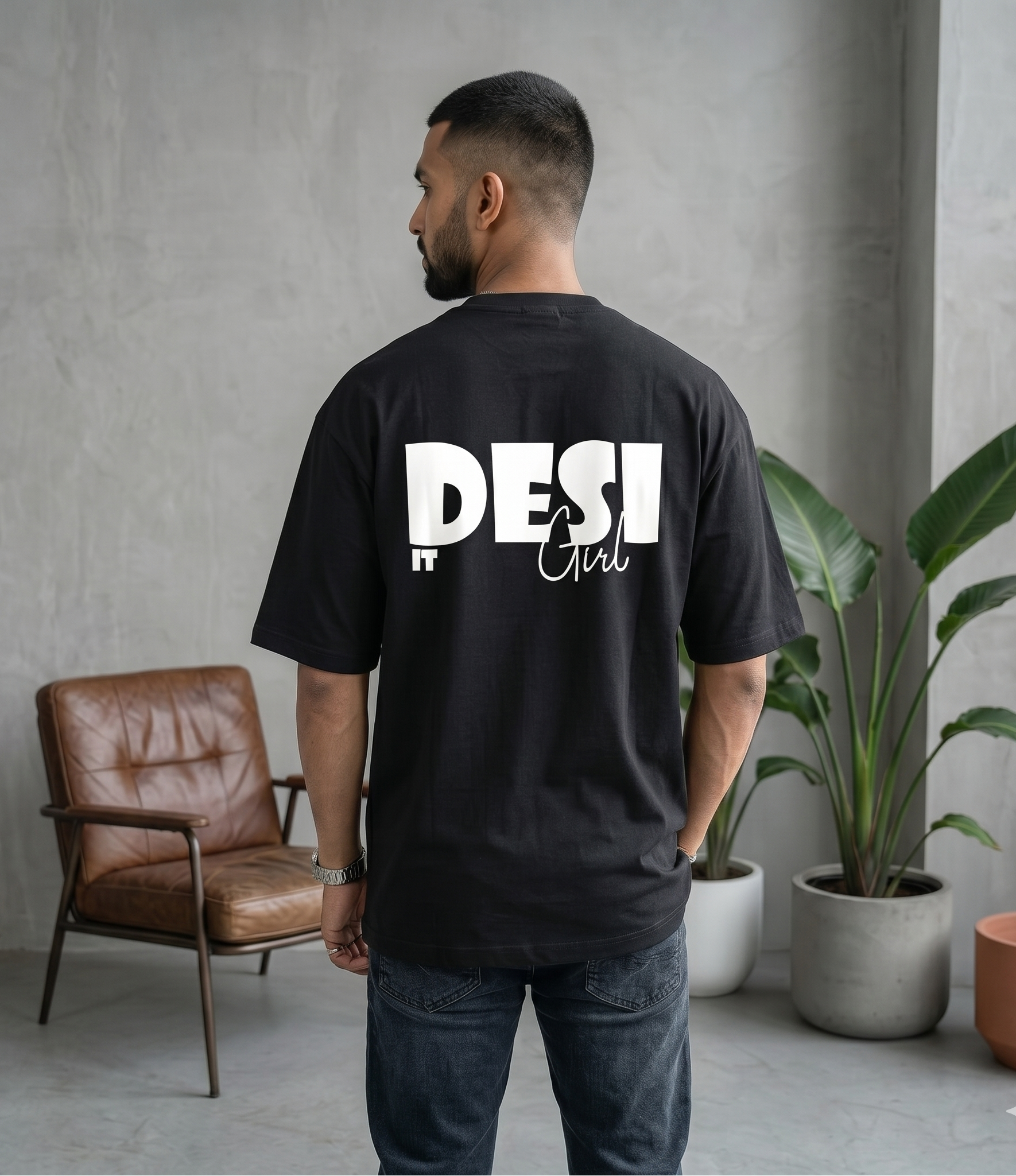 Desi It Girl Black T-Shirt
