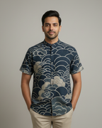 Cloud layer Vintage Print Shirt
