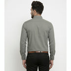 Classic Men's Steel Grey Formal Shirt