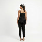 Black Peplum Co-ord set