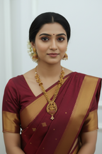 Heirloom Lakshmi Long Haar Necklace Set