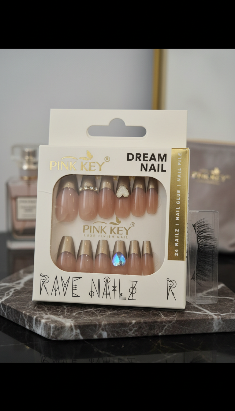 Press-On Nails With Gems