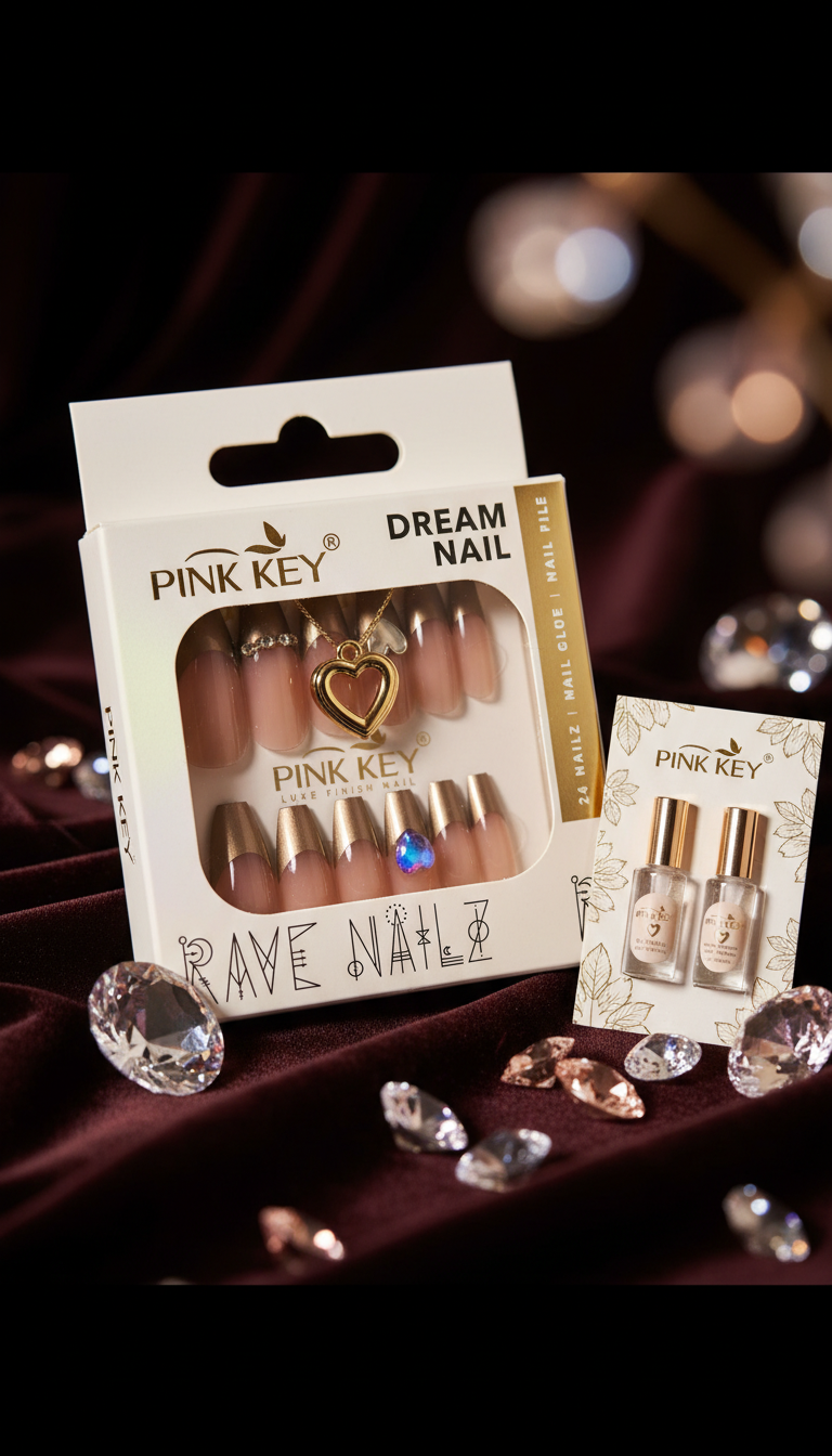 Press-On Nails With Gems