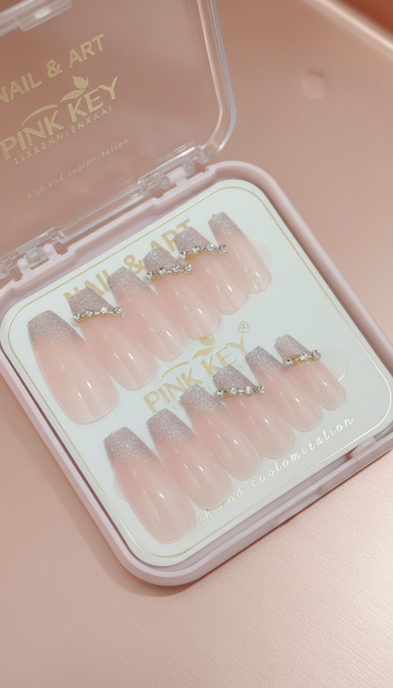 Crystal Drip Nails